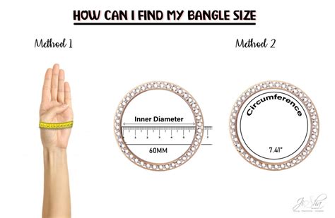 how to calculate bangle size